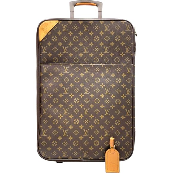 400635AZ (S6) Louis Vuitton Travel Bag Pegas 55 Brown Monogram - Picture 1 of 14
